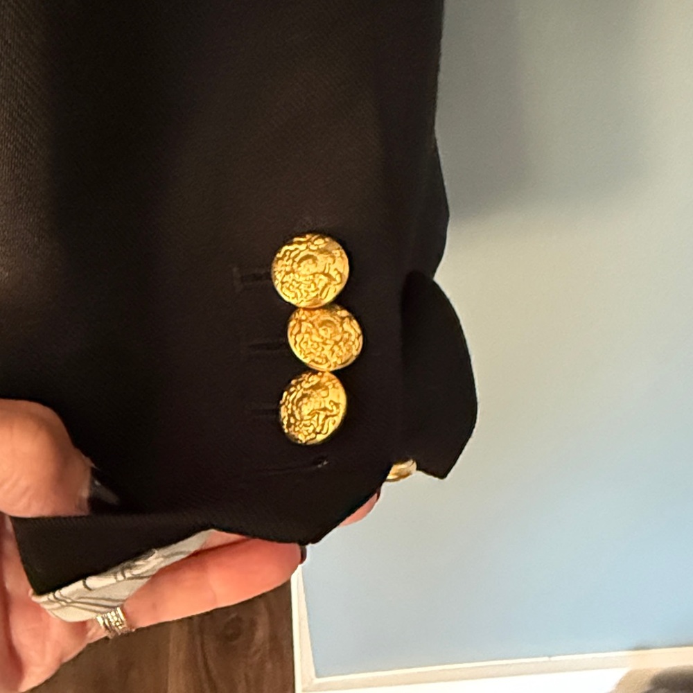 Banana Republic Black Blazer with Gold Buttons - Picture 5 of 6